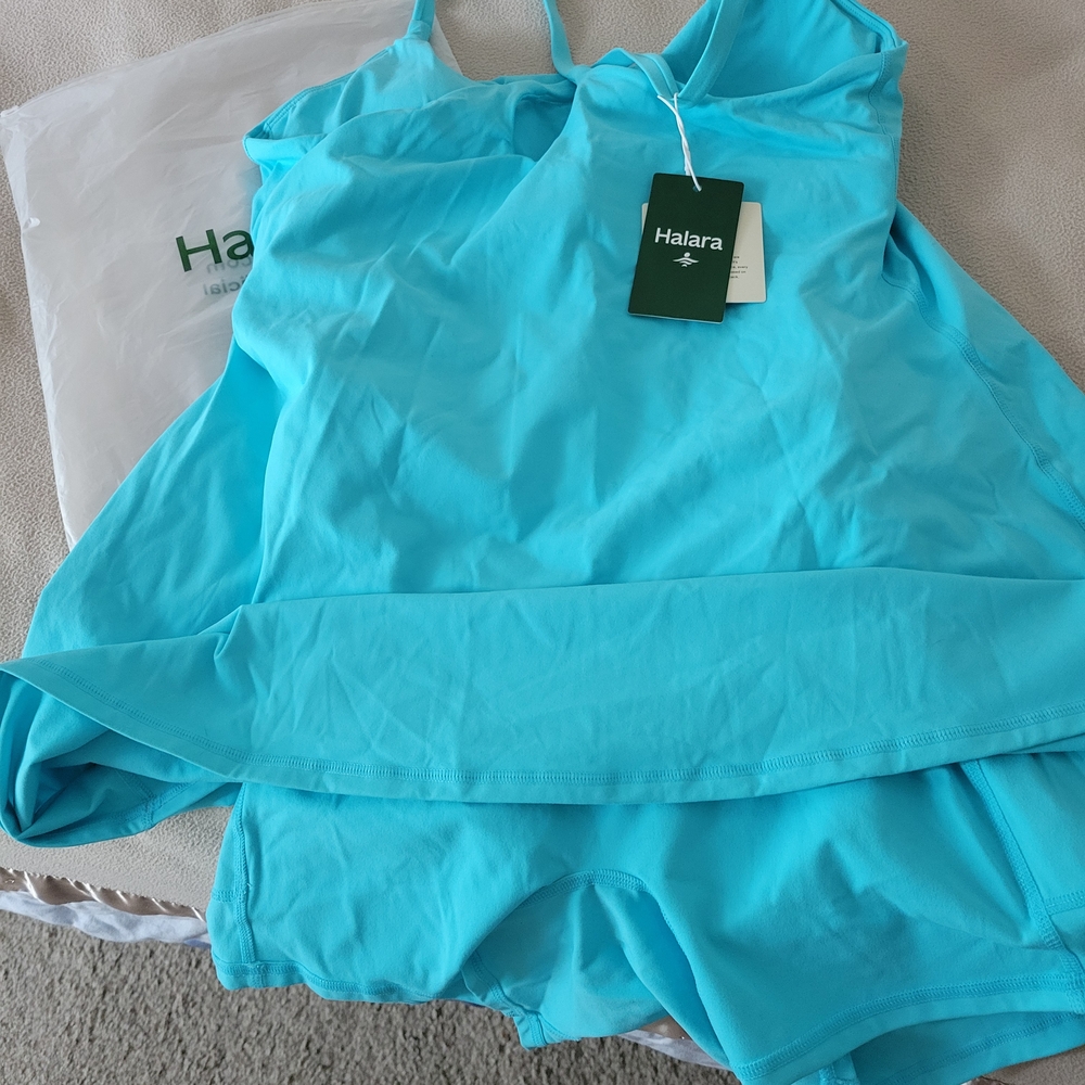 HALARA Women's Mini Dress in Light Blue